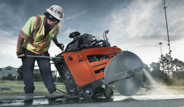 Derz Makinası İle Beton Kesme